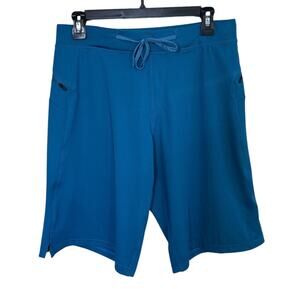 Hylete Men's Helix III Shorts Baltic Blue Size Small Above the Knee 11" Workout